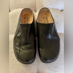 Black Size 39 Footprints by Birkenstock Leather Clogs